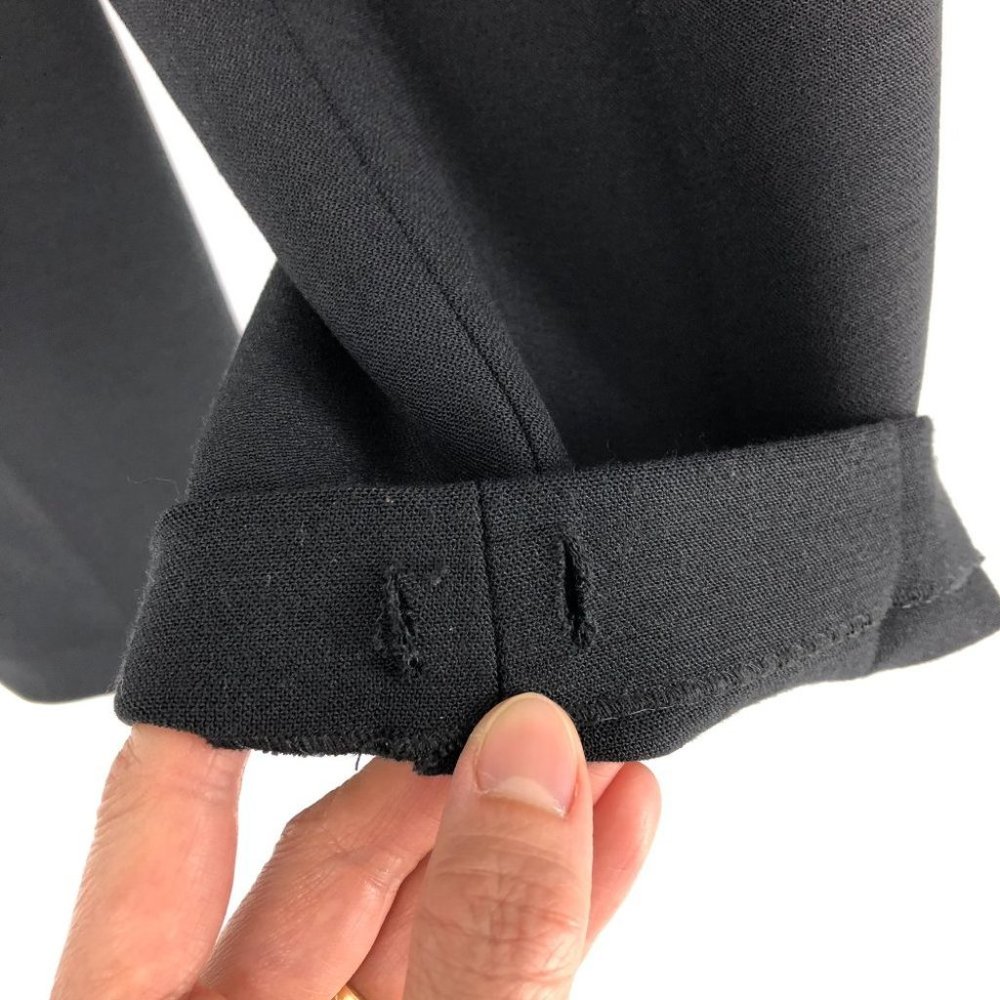 Le fou Wilfred Aritzia Black Dress Pants with Gold front buttons Size 00 - Picture 14 of 16